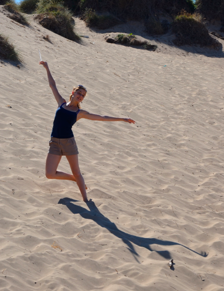 Dancing on the beach in Woolacombe, Devon. 19/07/2013